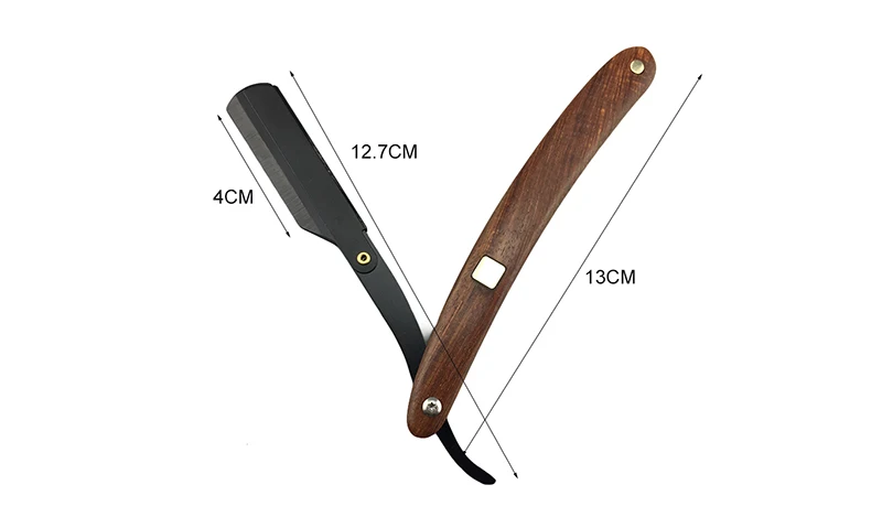 Деревянная ручка волосяной покров лица бровей Триммер для бритья бороды