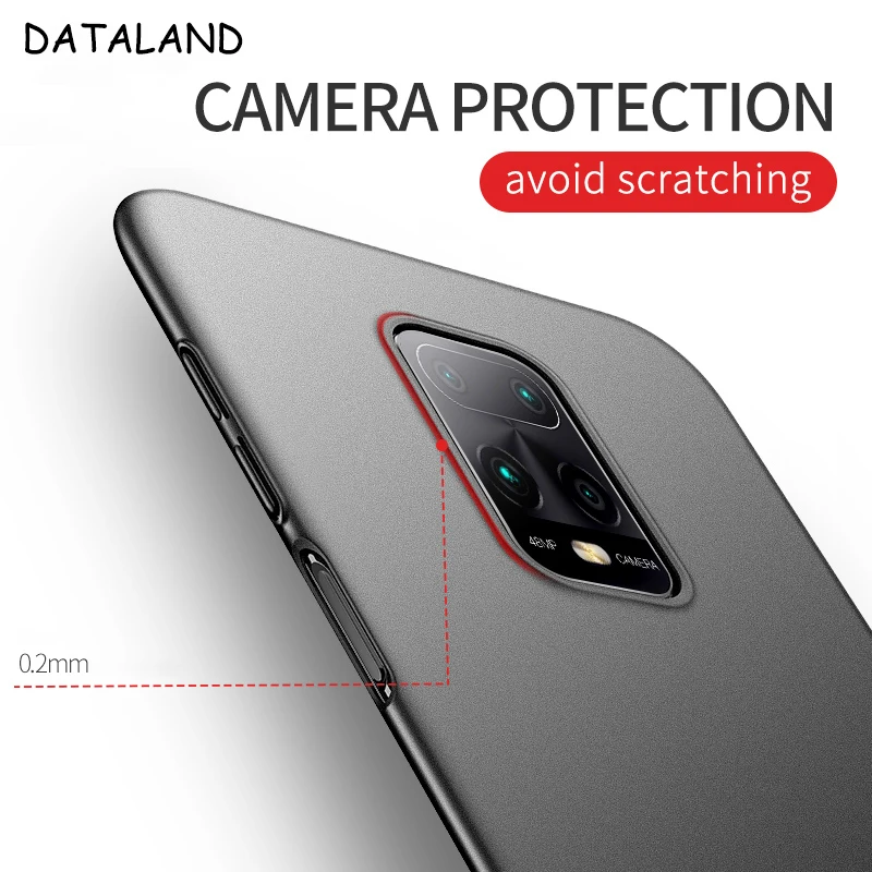 Чехол для Xiaomi Redmi Note 9 Pro роскошный Ультратонкий матовый жесткий чехол из