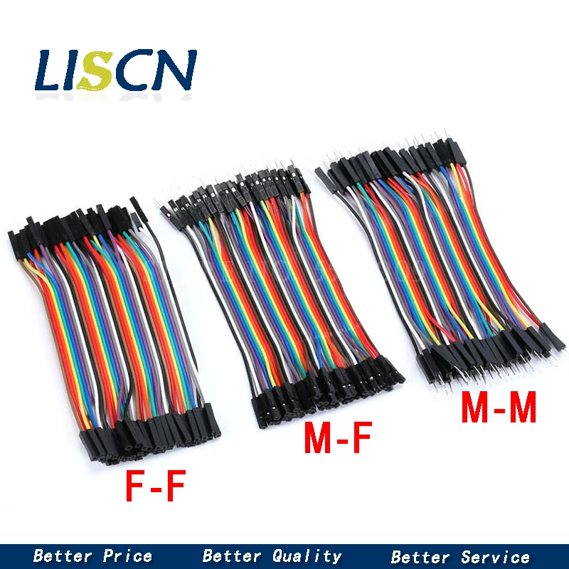 

Dupont line 120pcs 10cm male to male + male to female and female to female jumper wire Dupont cable for diy kit