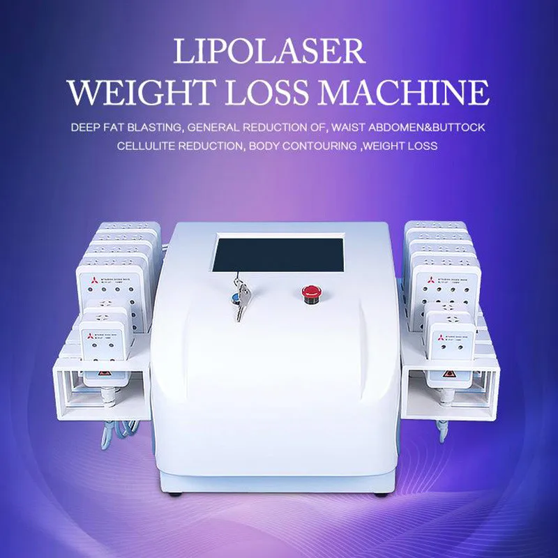 

Non Invasive Portable Lipo Laser Machine 980nm 12 Pads Lipolaser Slimming Fat Burning Liposuction Cellulite Removal Equipment