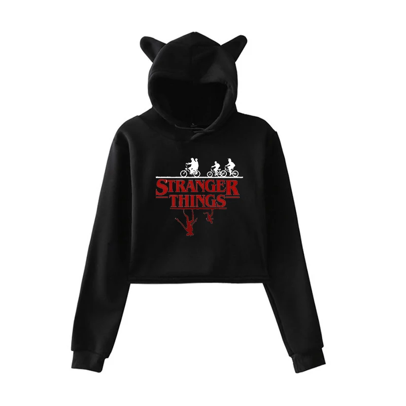 New Fashion Stranger Things Hoodies Casual Unique Sweatshirt Women Kpop Pullover Fleece Warm Girls Harajuku Sportswear Tops Gift | Женская