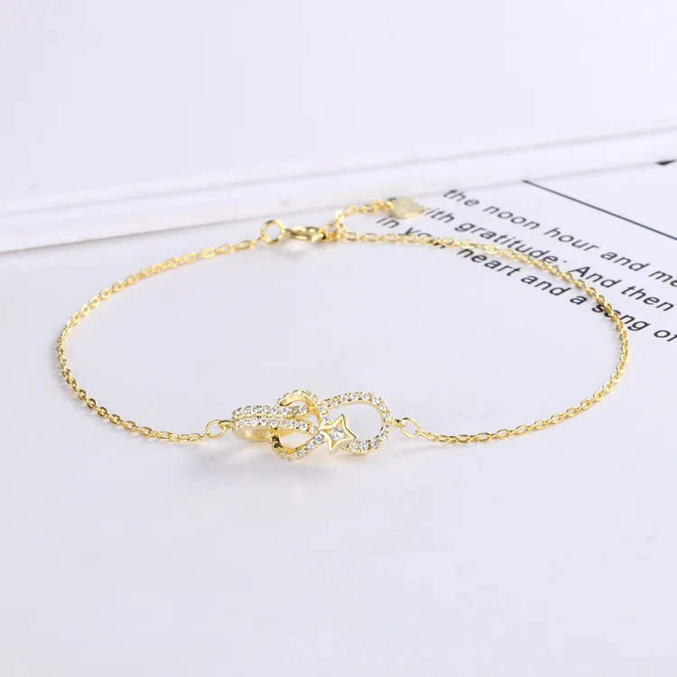 

YZX46 Versatile love endless knot brass Bracelet