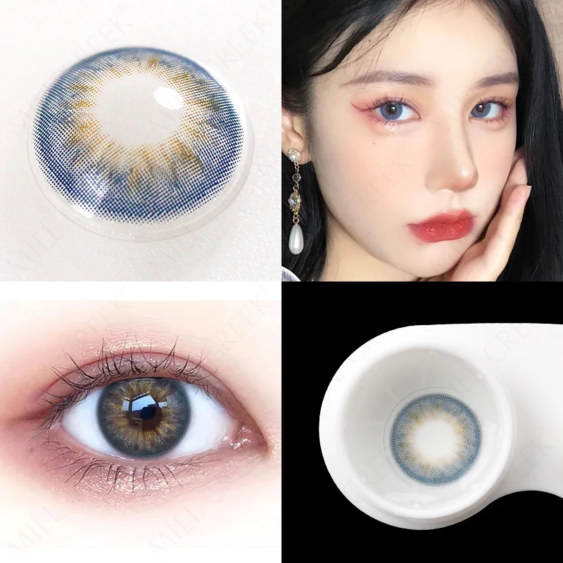 color lens tinting series color contact lens is suitable for eye color eyeglass lens color contact lens annual eye makeup free global shipping
