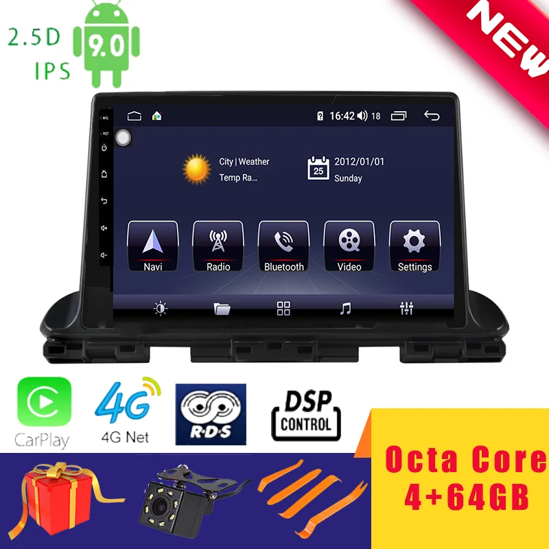 Автомобильный мультимедийный плеер 10 1 дюймов Android 0 стерео для KIA K3 2019