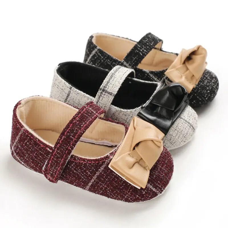 Нескользящие Кроссовки для новорожденных мягкая подошва Винтажная обувь