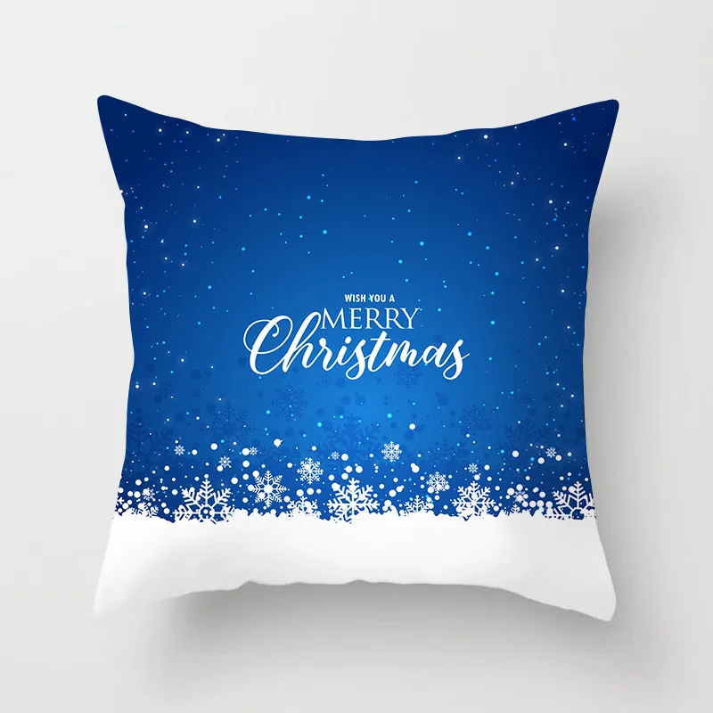 Чехол для диванной подушки 45*45 см с цветочным принтом Fuwatacch Christmas Подушка оленем |