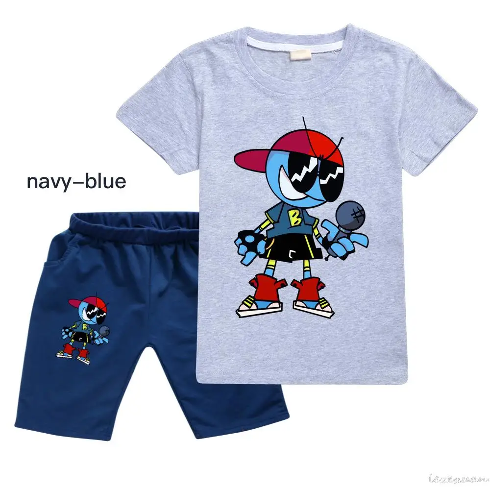 Костюм спортивный из двух предметов футболка с коротким рукавом и