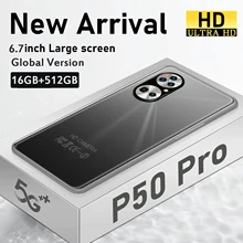 P50 Pro – smartphone, android 10.0, ram 16 go, rom 6.7 go, 4G/5G, double carte, téléphone intelligent, 512 ", HDinch, Version internationale  (4)