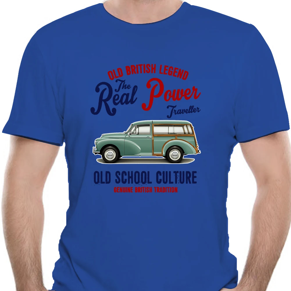 Винтажная хлопковая футболка для путешественников с изображением британского