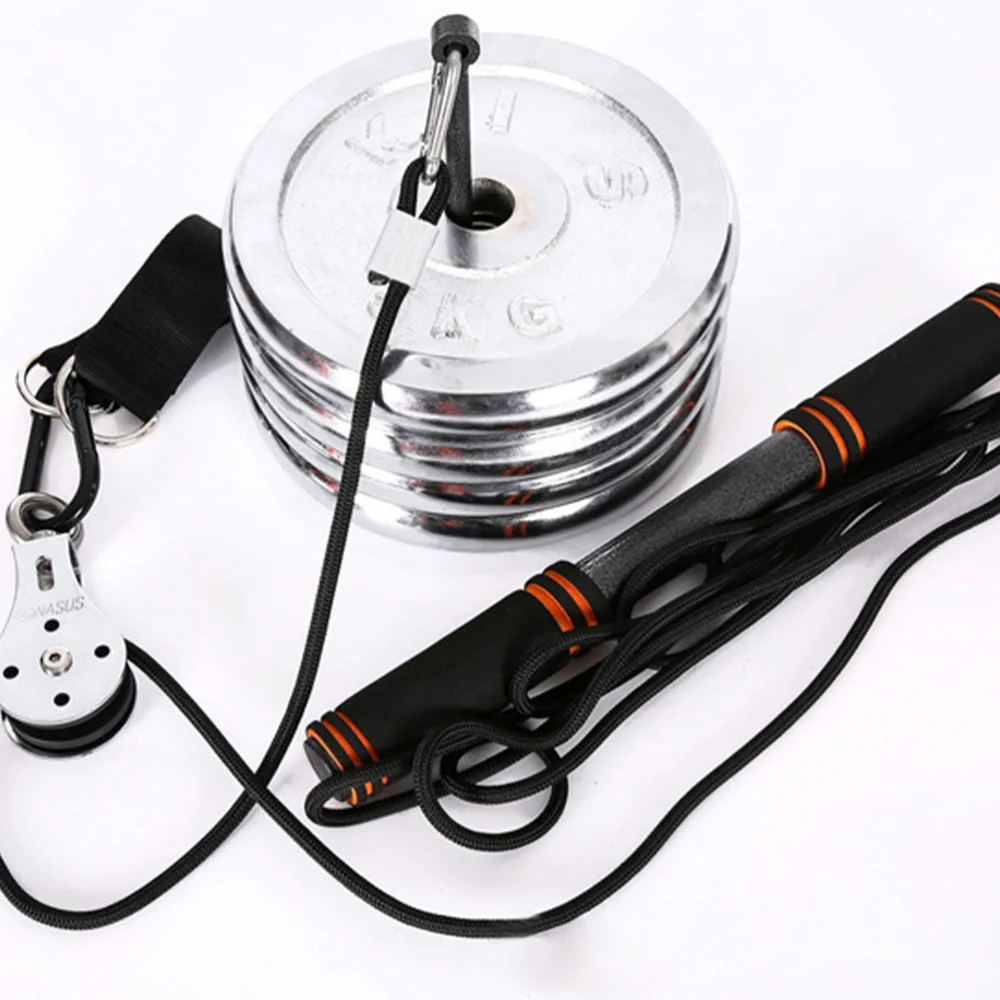 

1 Set Fitness Pulley Cable System DIY Loading Lifting Triceps Rope Workout Kit