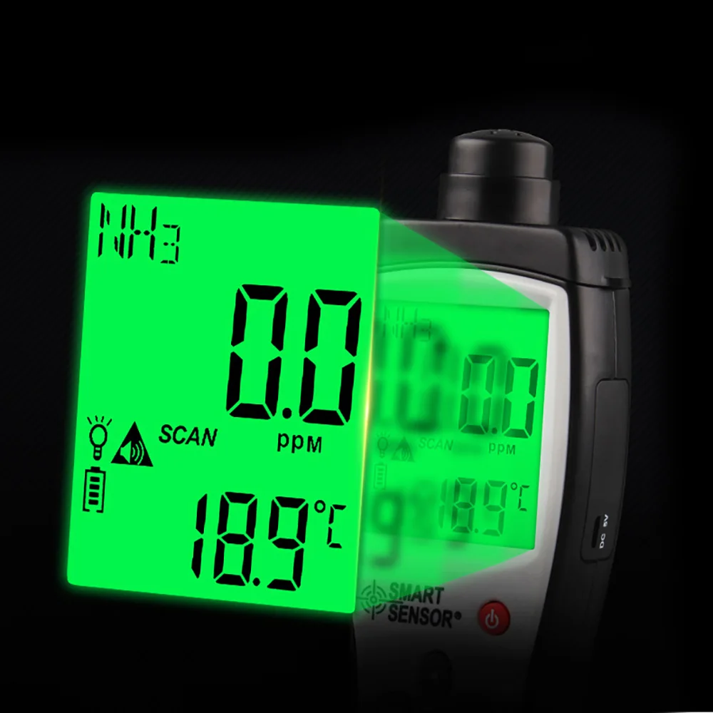 Анализатор газа NH3 умный датчик портативный детектор аммиака тестер диапазон