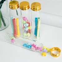 50pcs 60ml borate container with golden aluminum cap small hyaline handicraft glass bottles refillable candy food pot