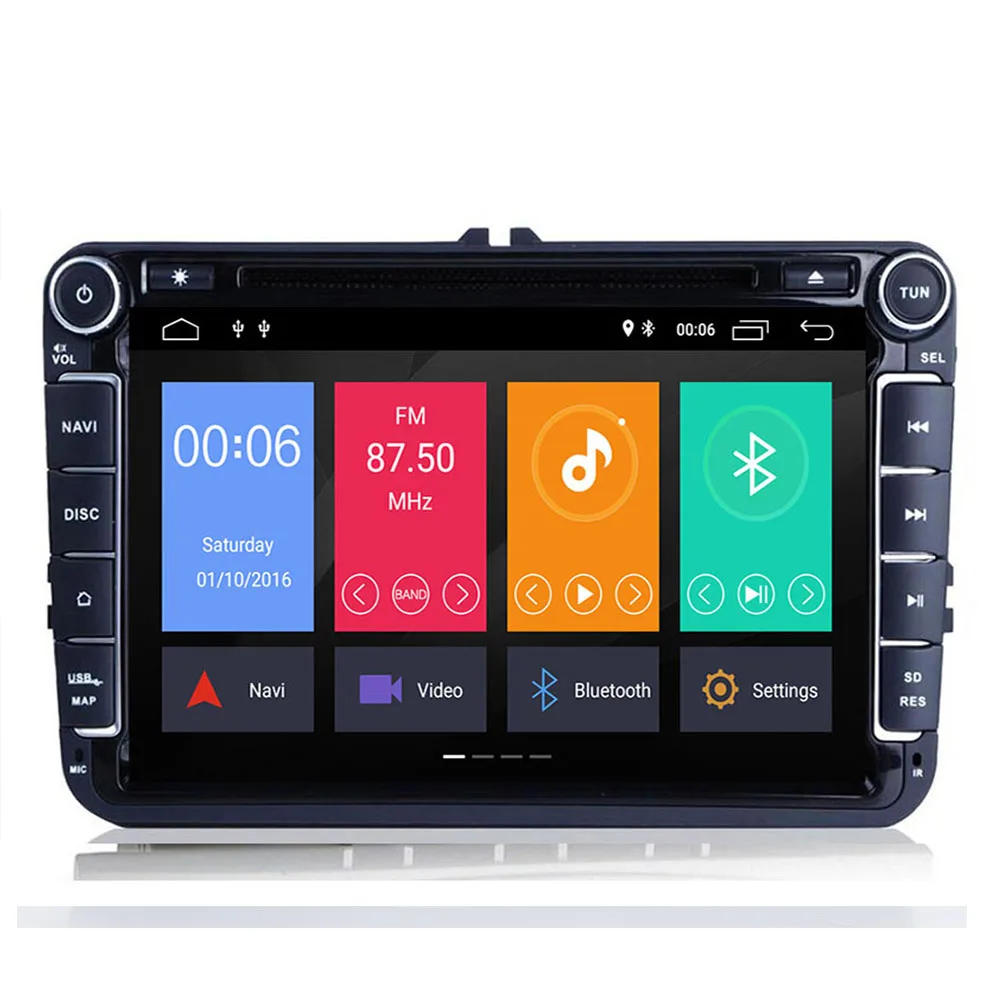 2 Din Android 10 8 core автомобильный аудио DVD плеер GPS радио для VW GOLF 6 Polo Bora JETTA B6 PASSAT Tiguan SKODA
