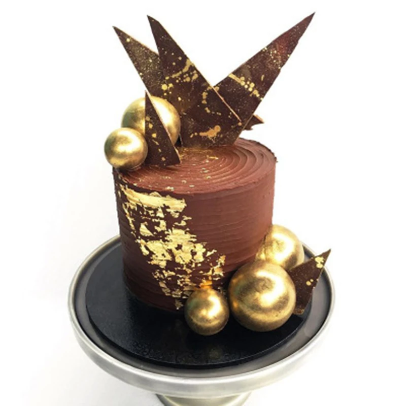 

10pcs/lot Lovely Gold Ball Cake Topper Birthday Cup Cake Decoration Baby Shower Kids Birthday Party Wedding Favor Supplies