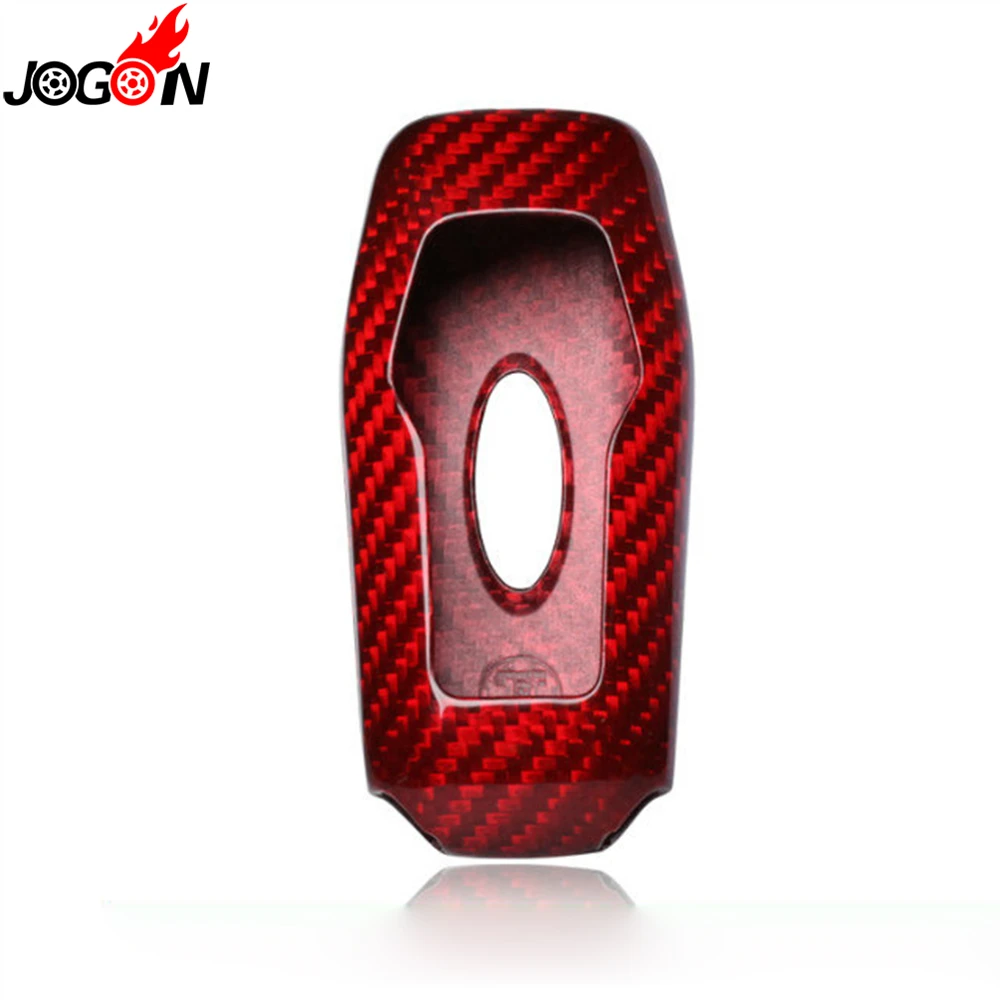 

Carbon Fiber Remote Key Case Key Fob Cover Shell Trim For Ford Mustang 2015 2016 2017