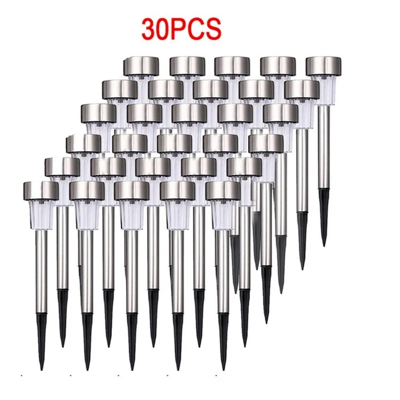 

30 Pcs Led Solar Pathway Lights Waterproof Outdoor Solar Lamp for Garden/Landscape/Yard/Patio/Driveway/Walkway Lighting