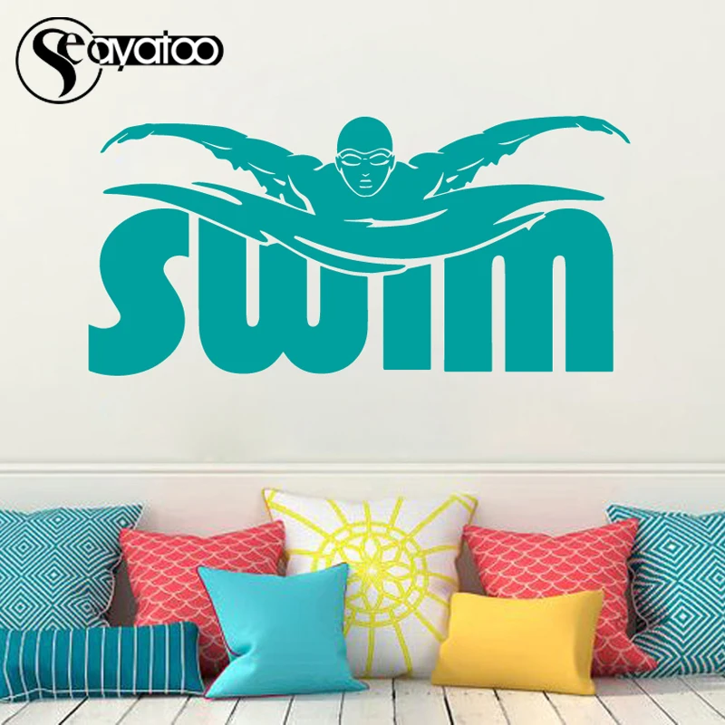 Виниловая наклейка на стену в виде Спортивного игрока 48 Х100 см|stickers home|kids bedroomvinyl