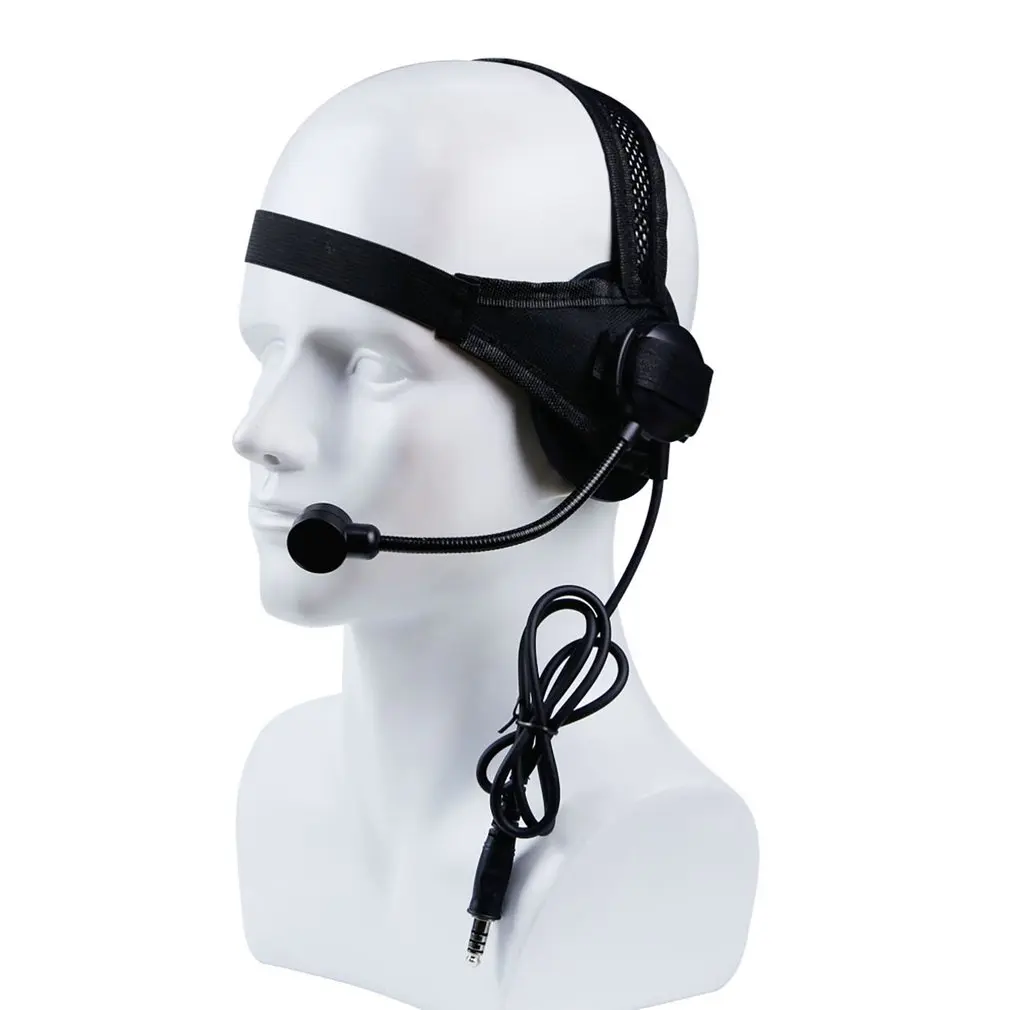 WoSport Tactical HD02 гарнитура с круглыми краями U94 Style PTT для iCom Kenwood Midland Motorola|Тактические