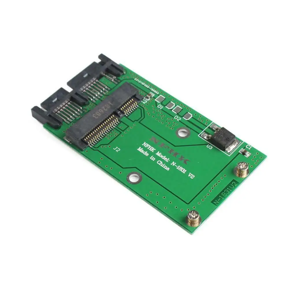 Адаптер SSD msata micro SATA конвертер 3x5 см PCIe Mini it|Компьютерные кабели и разъемы| |