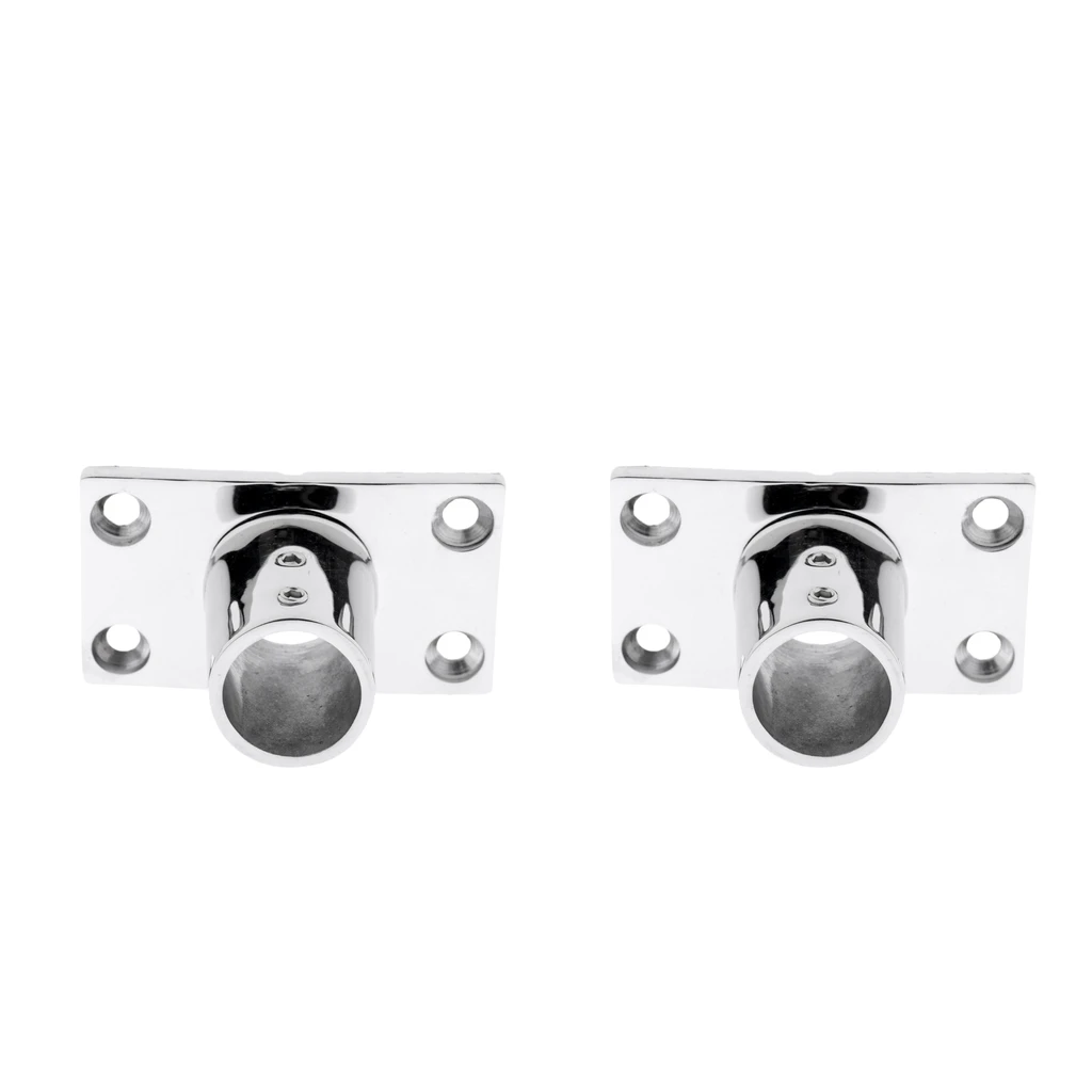 

2 Pieces Marine Steel Boat Deck Hand Rail Fitting 90 Degree For 25+22mm Tube