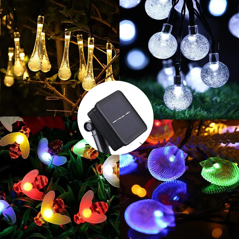 

Solar Powered 30 LED String Light Garden Path Yard Decor Lamp Outdoor Waterproof Garlands Garden Christmas Decor for Outdoor
