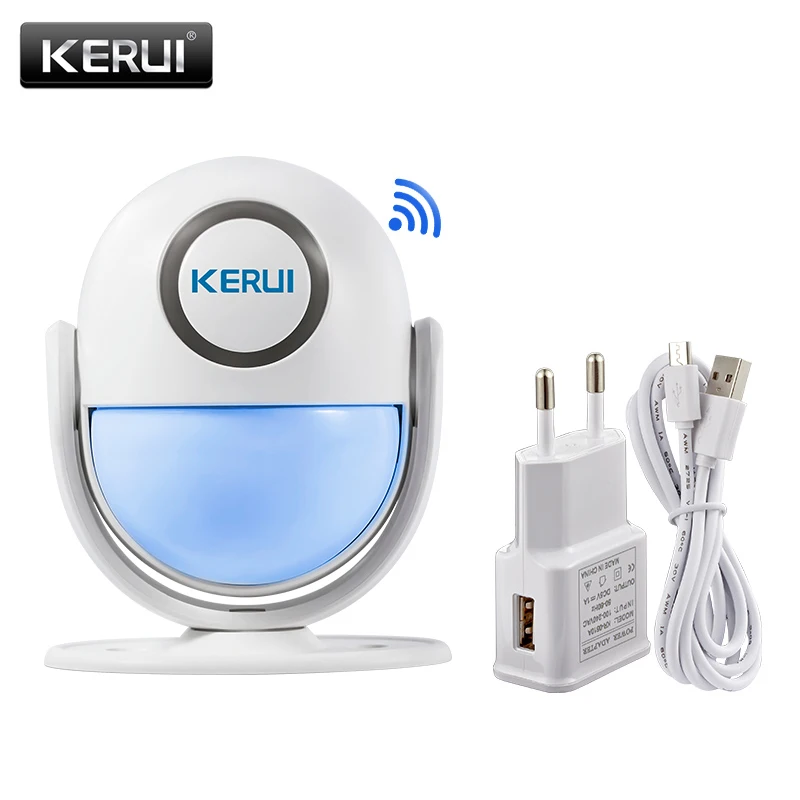 WIFI WP7 host KERUI 120dB Домашняя безопасность PIR сигнализация движения дверной звонок охранный Датчик Детектор Добро пожаловать дверной звонок хост wifi сигнализация - Color: WIFI WP7 host