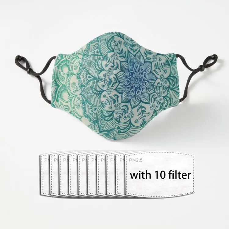 Изумрудные кактусовые маски унисекс для женщин и мужчин маска лица велоспорта