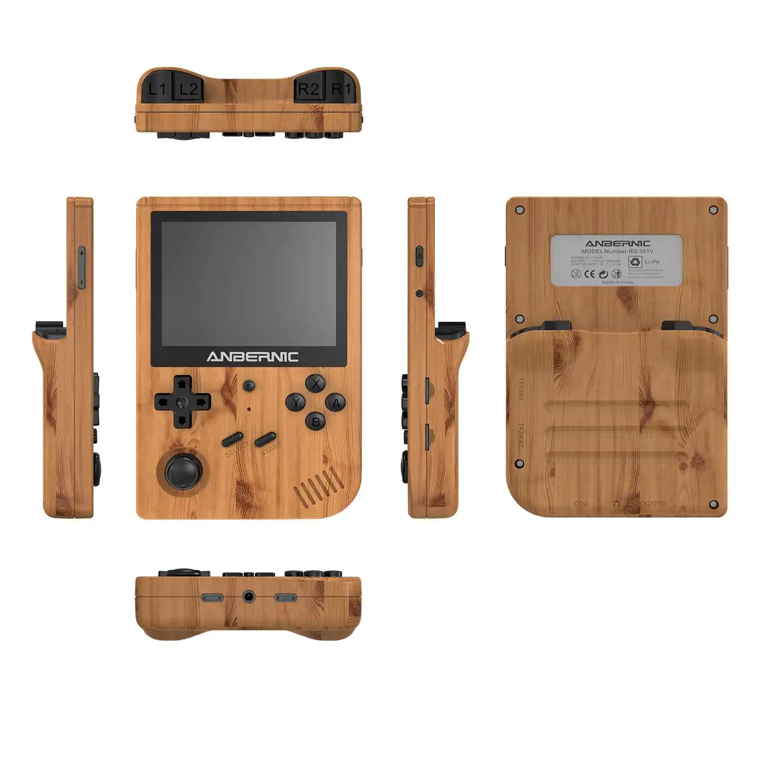 Игровая консоль ShirLin RG351V 80 ГБ 7000 игр портативная игровая для PSP PS1 с открытым