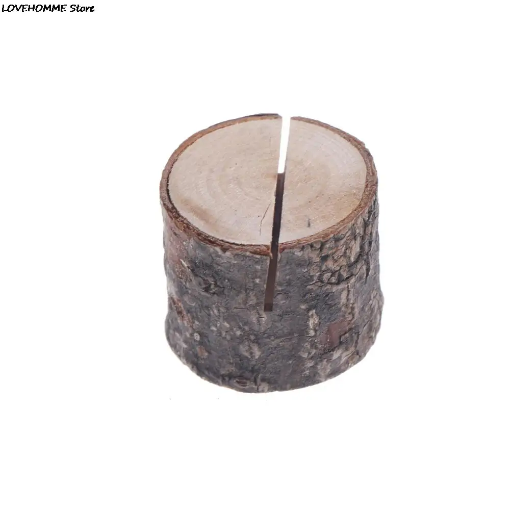 10 шт./лот дерево ворс Имя Место карты фото держатель меню таблицы натуральный