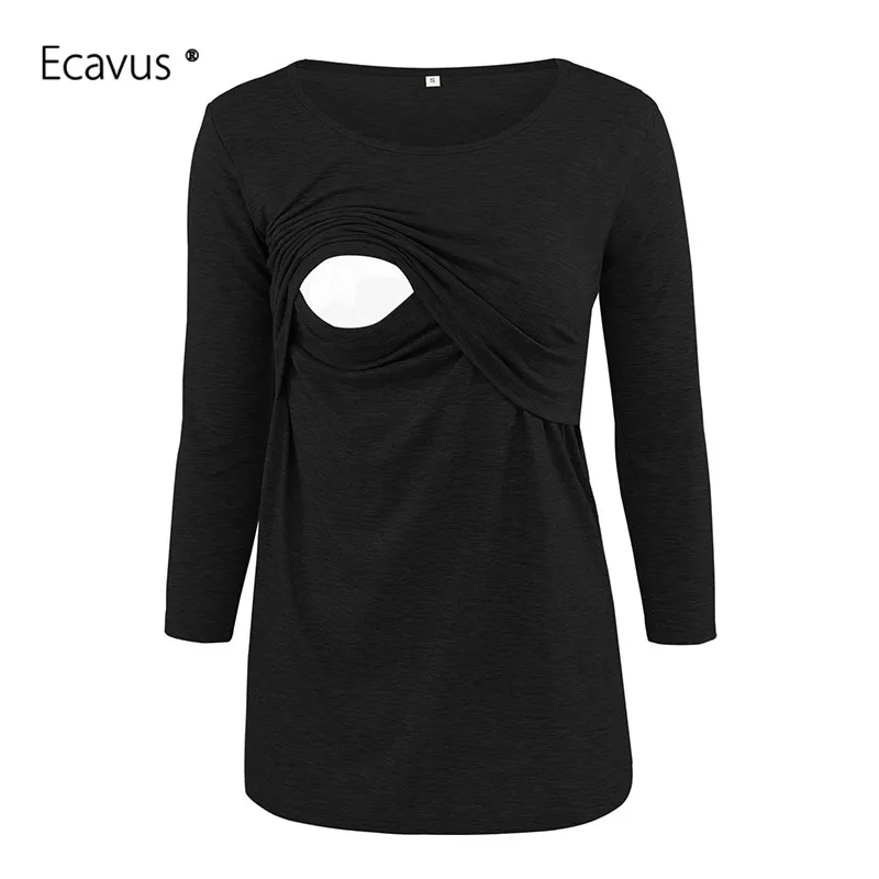 Топ для беременных полосатая Ультрамягкая рубашка с рукавами 3/4 женская одежда