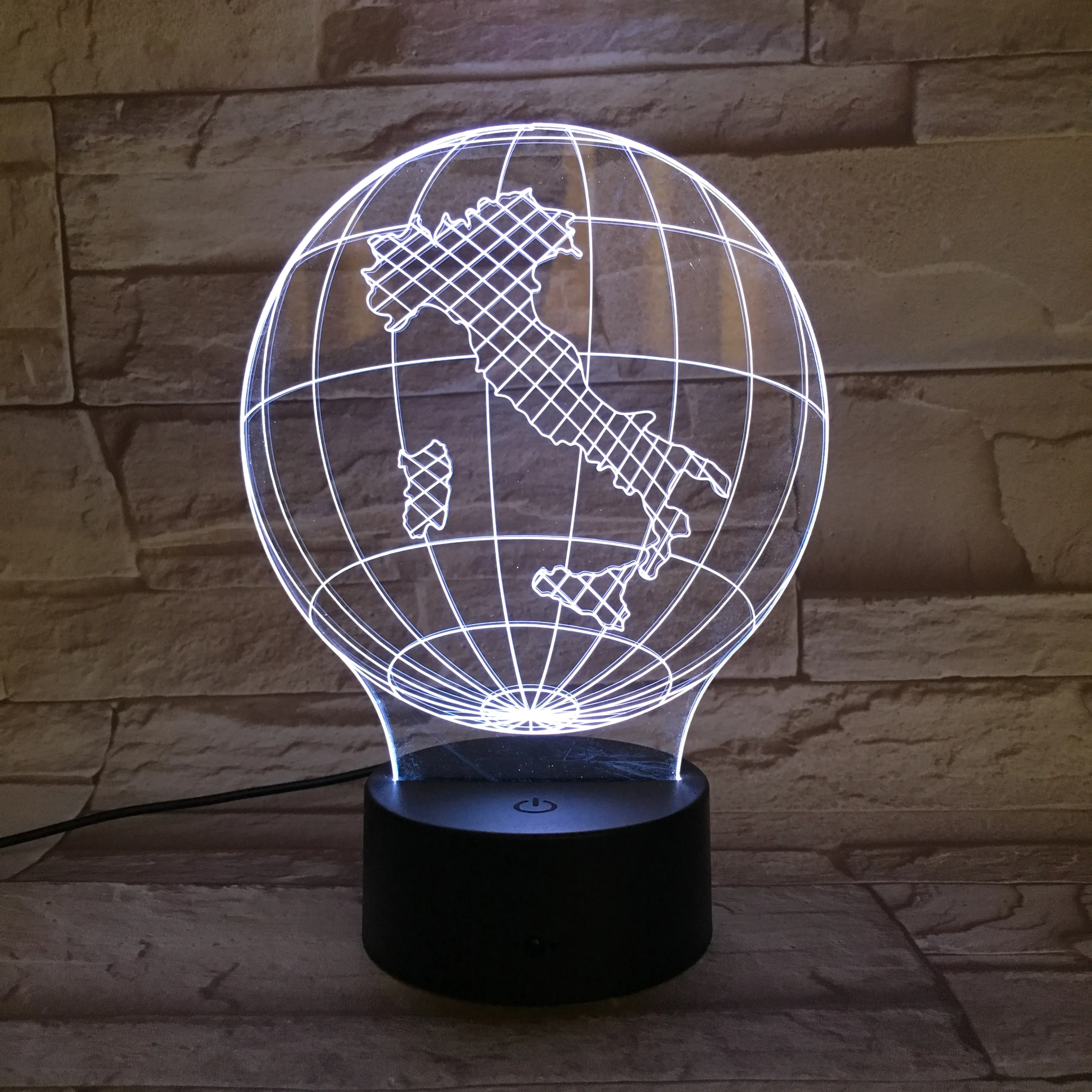 

3D Lamp A Tellurion of Italy for Living Room Decoration Atmosphere 7 Color with Remote for Teenager Led Night Light Lamp Lampara