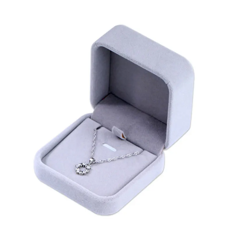 Бархатная шкатулка для ювелирных изделий квадратный Свадебный чехол контейнер