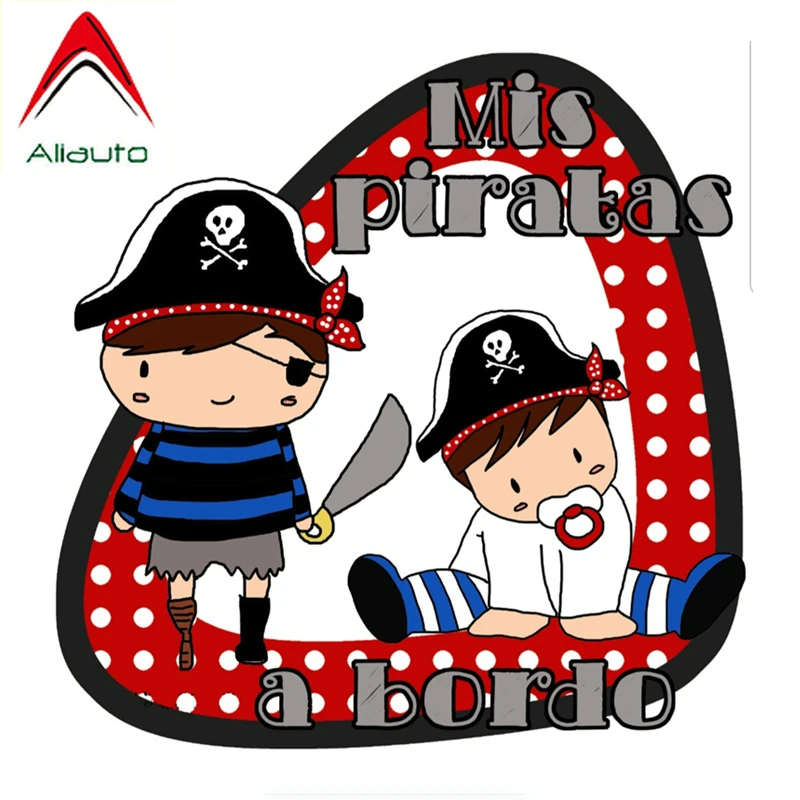 

Aliauto Creative Car Sticker My Pirates on Board Baby on Board Waterproof Reflective Decal PVC for Mercedes S Series,14cm*14cm