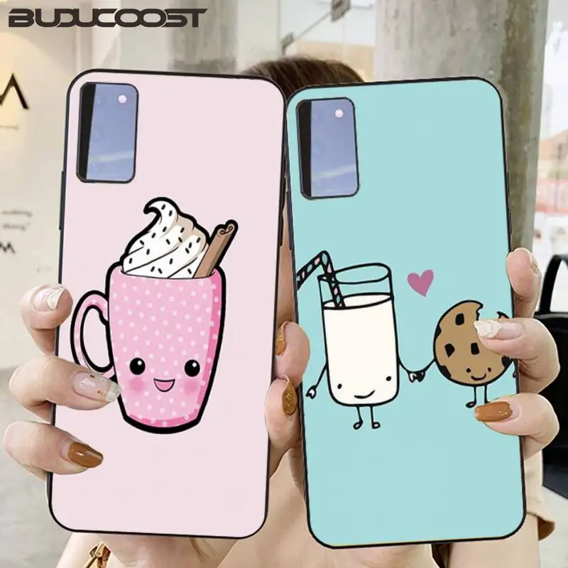 

Cute milk biscuits Phone Case for Samsung S6 S7 edge S8 S9 S20 S21 S30plus ultra S21/S30 S10-5G lite 2020 S10E