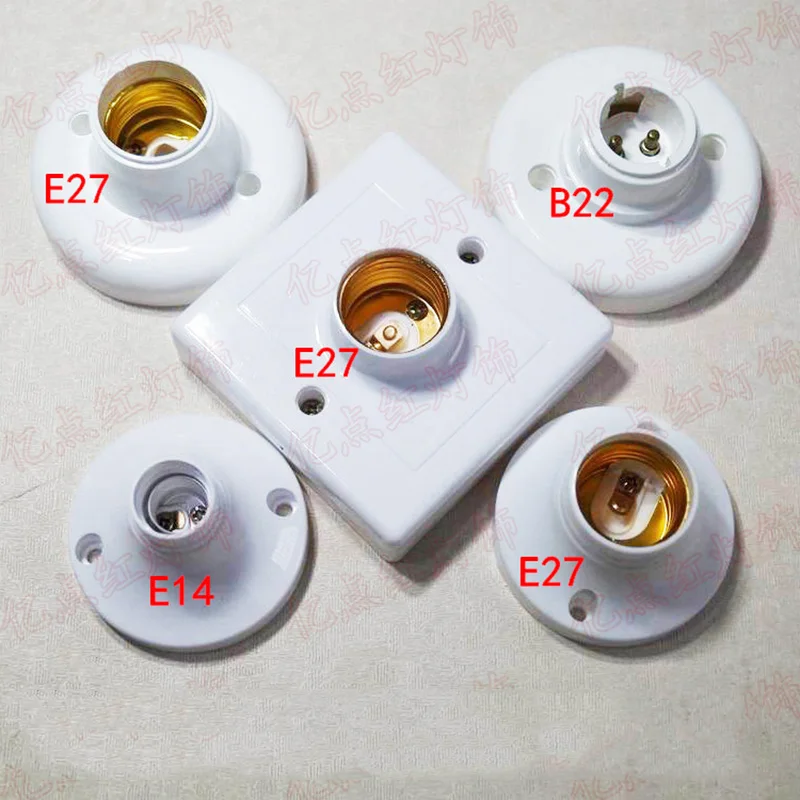 

Цоколи для ламп E14, зеркальные энергосберегающие лампы с большим винтовым цоколем E27, зеркальное крепление, Круглый держатель для лампы дисп...