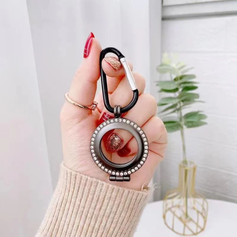 

Protective Cover for AirTags Metal Diamond-bordered Case Tracker Accessories