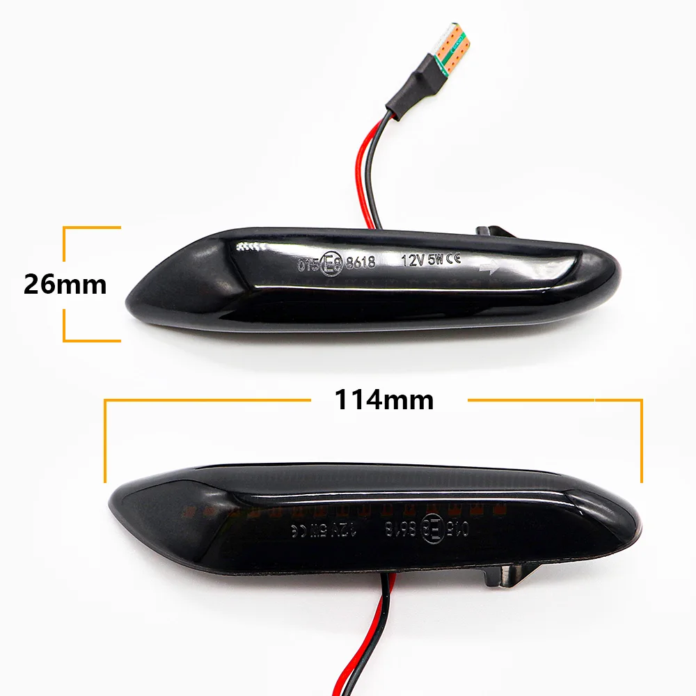 Для BMW E90 E91 E92 E60 E61 E87 E82 E83 E84 E88 E46 дымовые линзы последовательно мигающий
