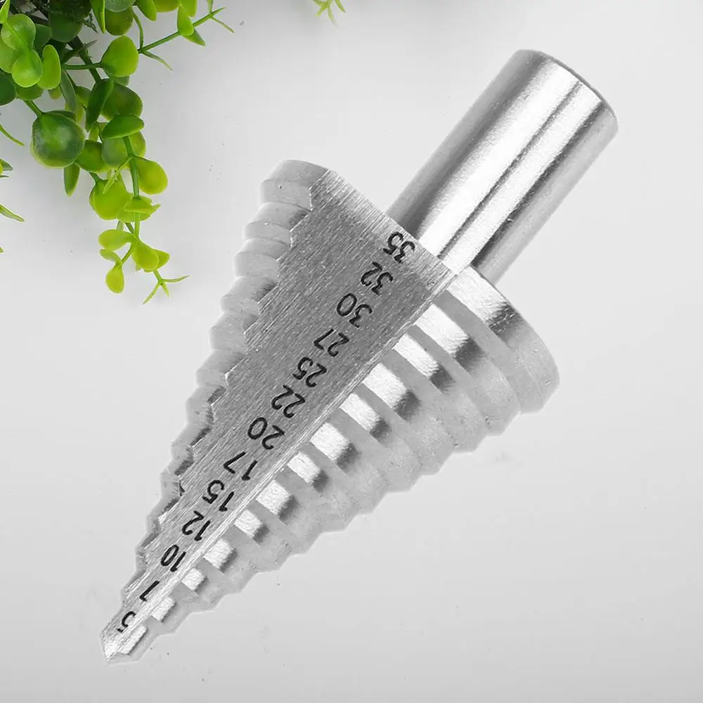 

Steel Step Cone Bit High Speed Steel Hex Step Spiral Cone Drill Hole Saw