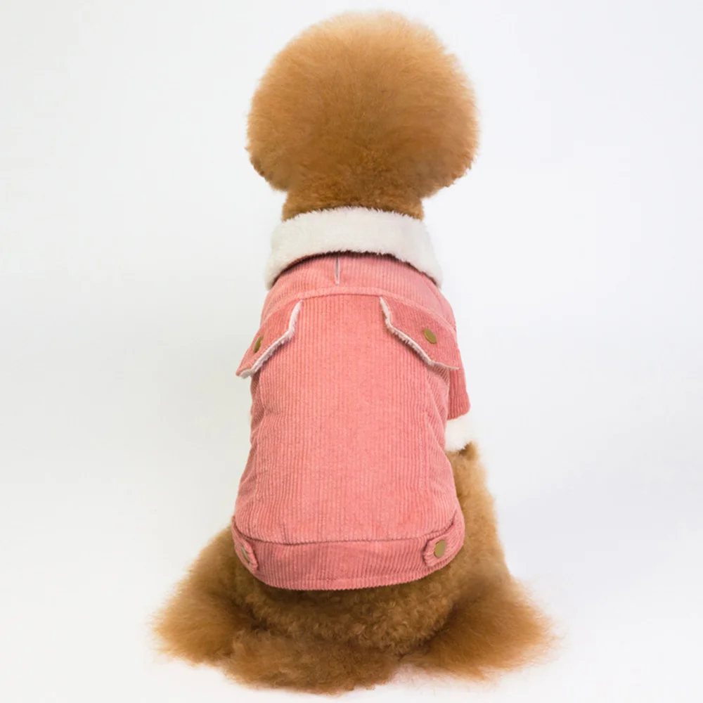 

Windproof Dog Coat Thickened Cold Weather Berber Fleece Warm Dog Winter Dog Clothes for Small Medium Large Dogs Size (