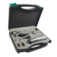 diagnostic ent set otoscope vaginal speculum ophthalmoscope portable hard case