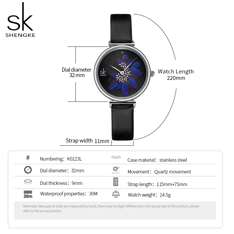 Shengke часы женские брендовые роскошные Новые Элегантные Синие перьевые