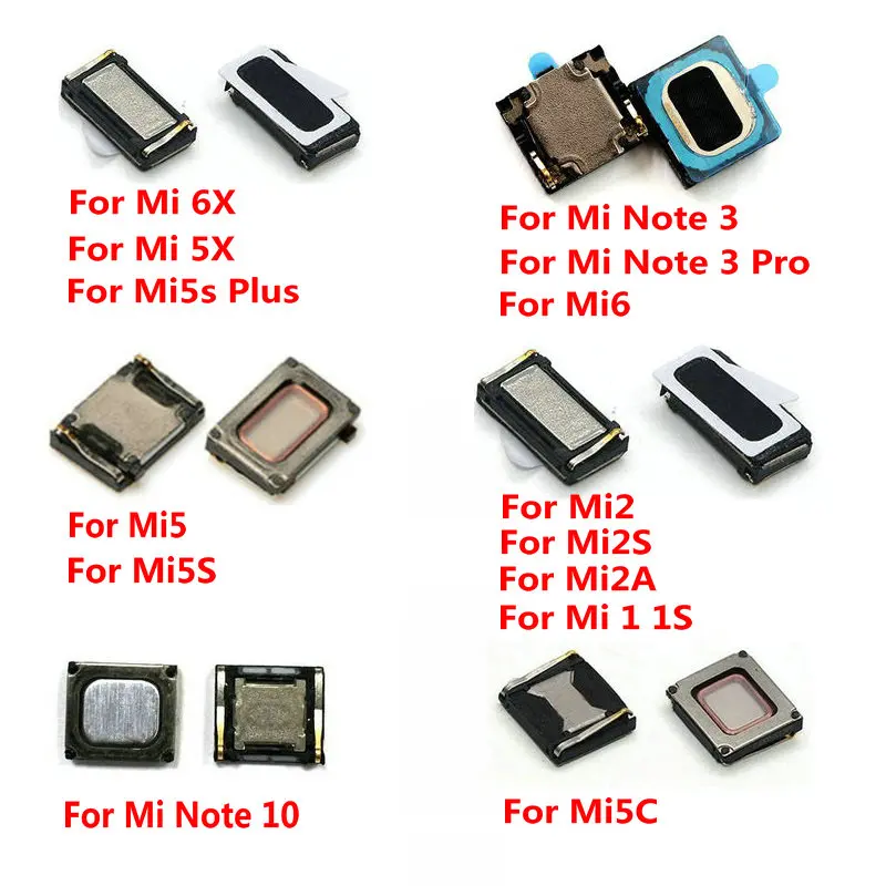 

2PCS New Built-in Earphone Earpiece Top Ear Speaker For XiaoMi Mi Note 10 3 2 6X 5X 6 5 5C 5S Plus 2A 2S 1 1S