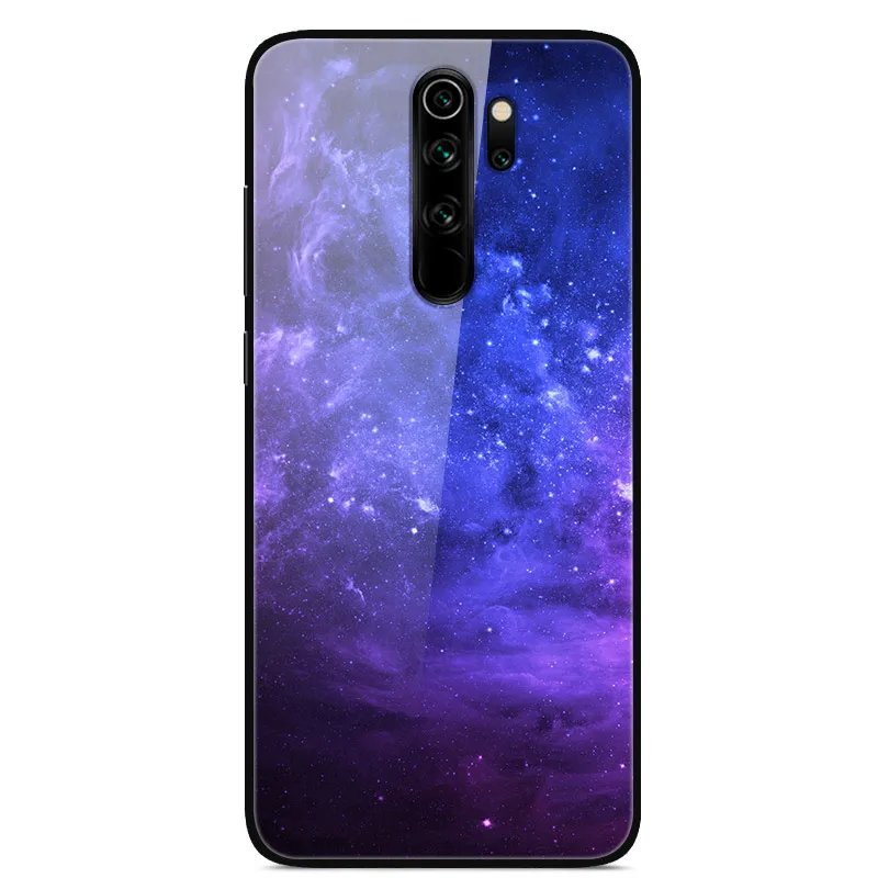 45 Redmi Note 8 Pro Чехол 6,53 ''стекло твердая задняя крышка для Xiaomi Redmi Note 8 Pro чехлы для телефонов силикон бампер Fundas Redmi Note8 8T - Цвет: 45