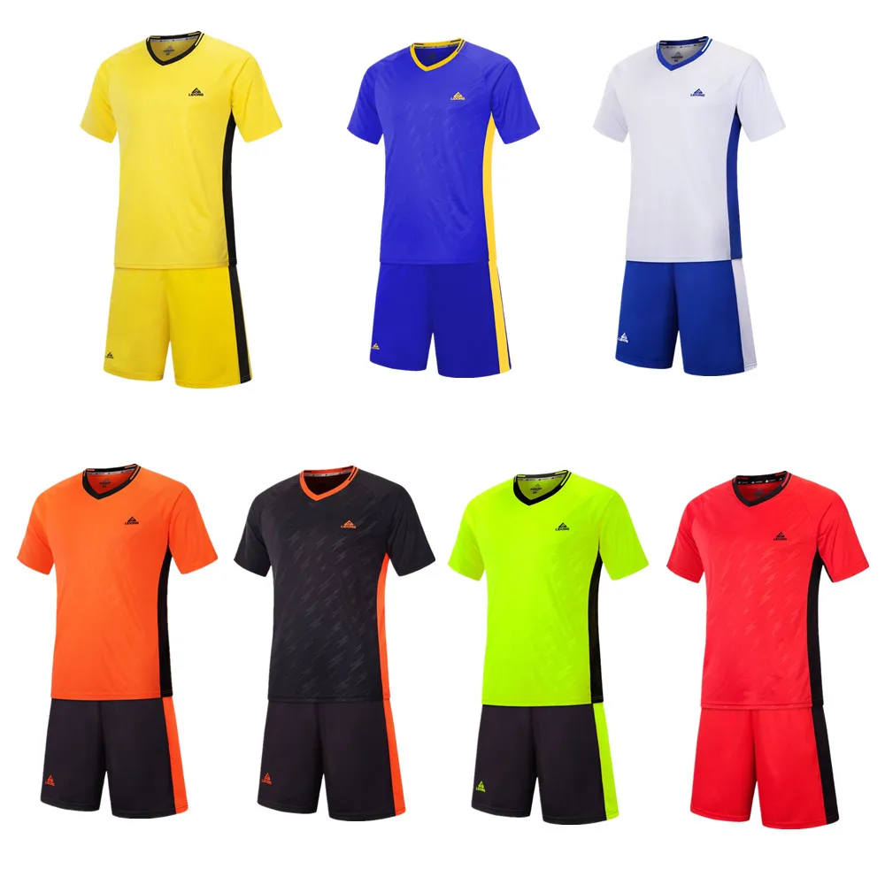 

Adult Kids Football Soccer Jerseys Breathable Quick Dry Club Team Sport Uniform Custom Number Name Cheap Wholesale T-shirt 2021