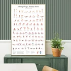 Постеры Ashtanga для занятий йогой, плакаты в скандинавском стиле, картины для девочек, фитнеса, спортзала, йоги, настенные картины для украшения комнаты