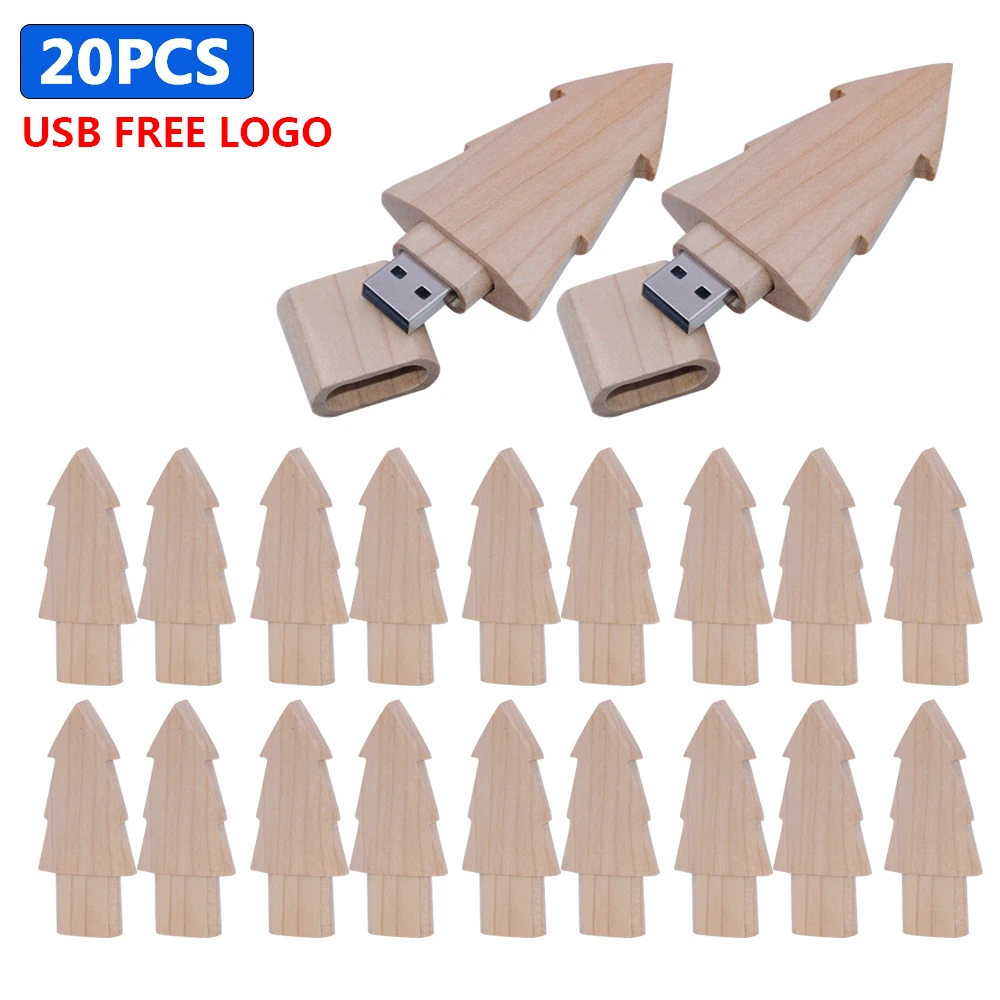 20pcs free logo pen drive pendrive wooden waterproof 64GB 32GB 16GB 8GB usb 2.0 flash drive 128GB u disk memoria cel usb stick