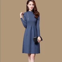 new fashion 2021 autumn winter women long sweater dress pullovers warm knitted sweaters pullover dresses lady