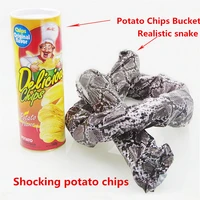 funny potato chips can jump spring snake toy gift april fools day halloween party decoration prank trick fun joke toy