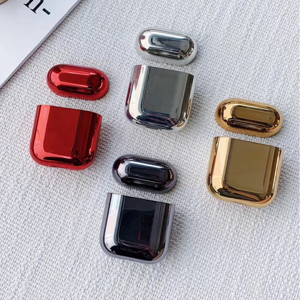 Роскошный Универсальный чехол для наушников Жесткий Чехол Apple Airpods 2 1 покрытие из