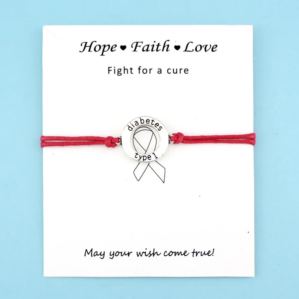 Браслеты с медицинским оповещением для диабетиков типа 1 унисекс модные